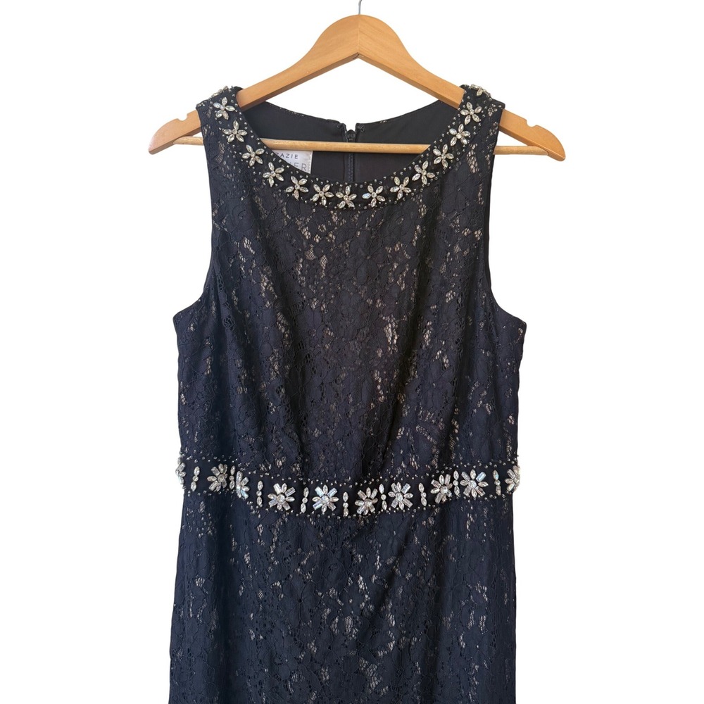 Azazie Atelier Black Lace Formal Mother of The Bride Dress Size 14 Event Gala - Picture 3 of 14